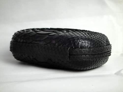 Bottega Veneta Clutches New Knot 8651 Black Snake - Click Image to Close